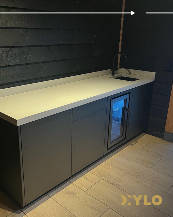 RVS Buitenkeuken Met Beton Ciré Blad